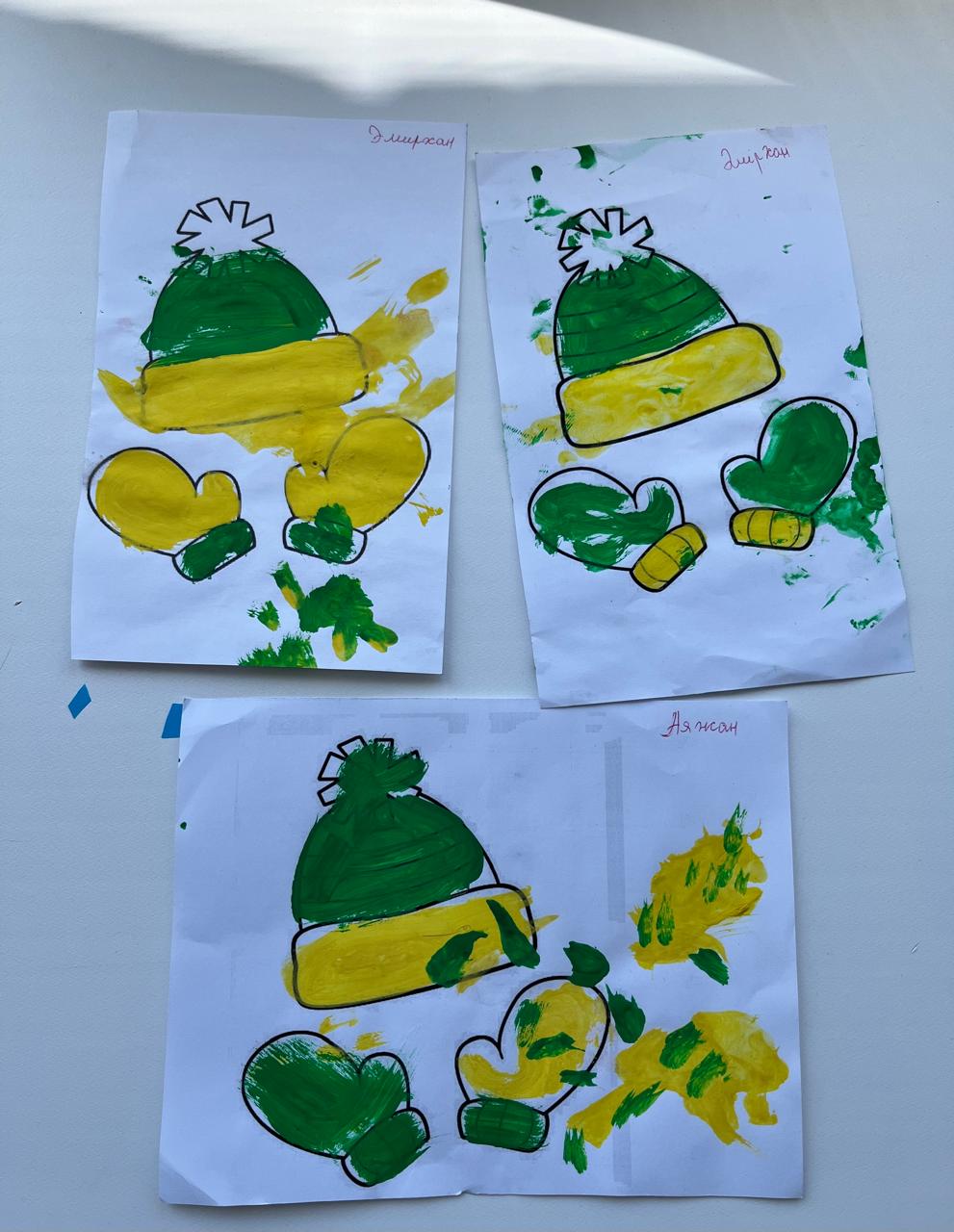 Балапан ерте жас тобының жұмыстары